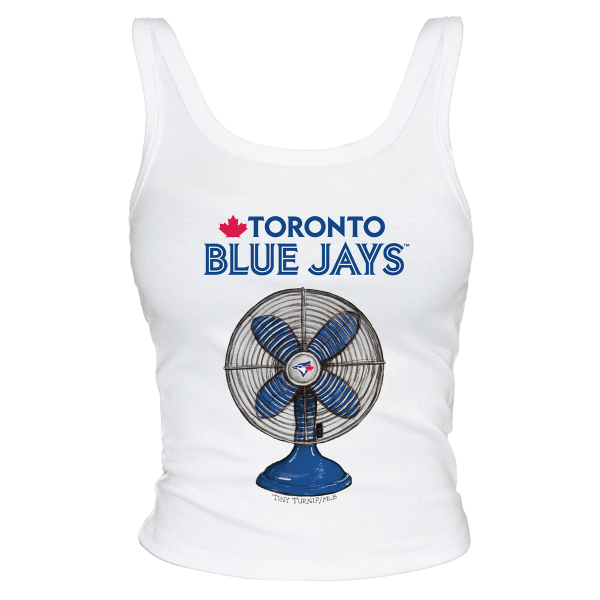 Toronto Blue Jays Fan Crop Tank - Tiny Turnip
