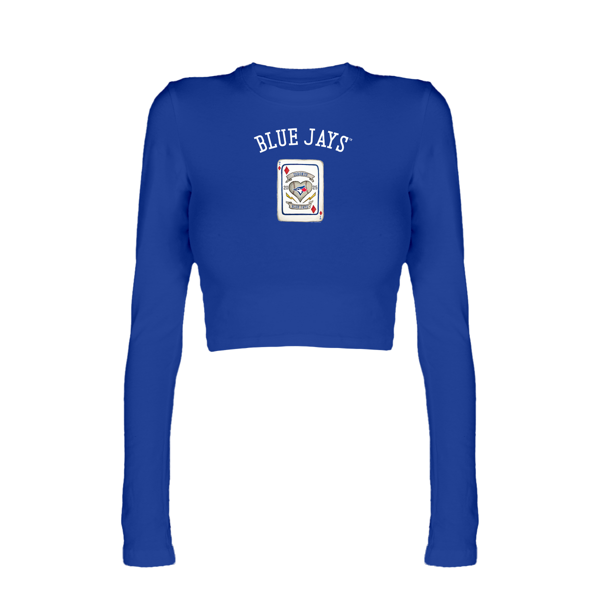 Toronto Blue Jays Card Candice Crop Long Sleeve