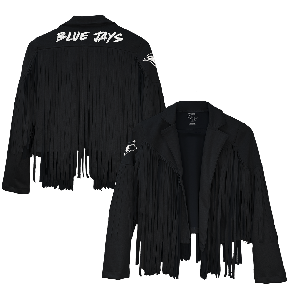 Toronto Blue Jays Farrah Fringe Jacket --(ships after 8/11)