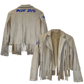 Toronto Blue Jays Farrah Fringe Jacket - Tiny Turnip