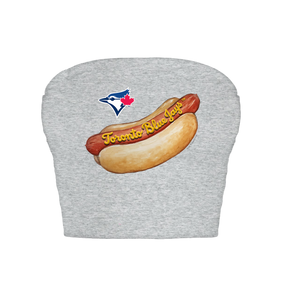Toronto Blue Jays Hot Dog Crop Tube Top