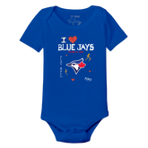 I Heart Blue Jays Short Sleeve Snapper - Tiny Turnip
