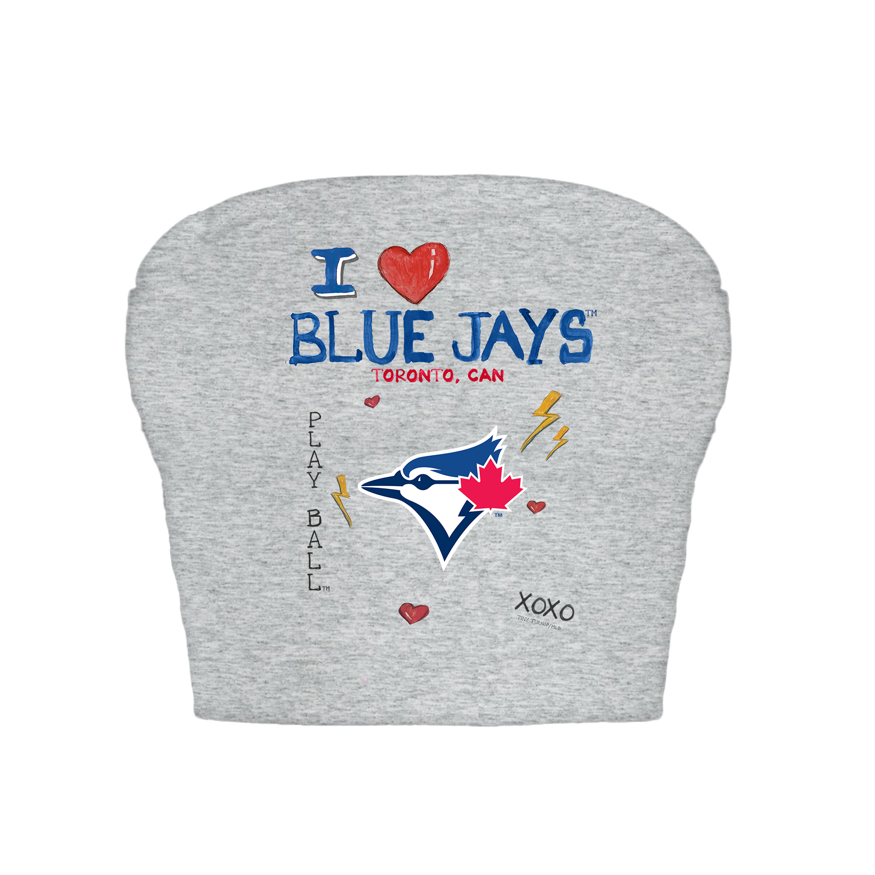 Toronto Blue Jays I Heart Blue Jays Crop Tube Top