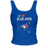 Toronto Blue Jays I Heart Blue Jays Ribbed Tank - Tiny Turnip