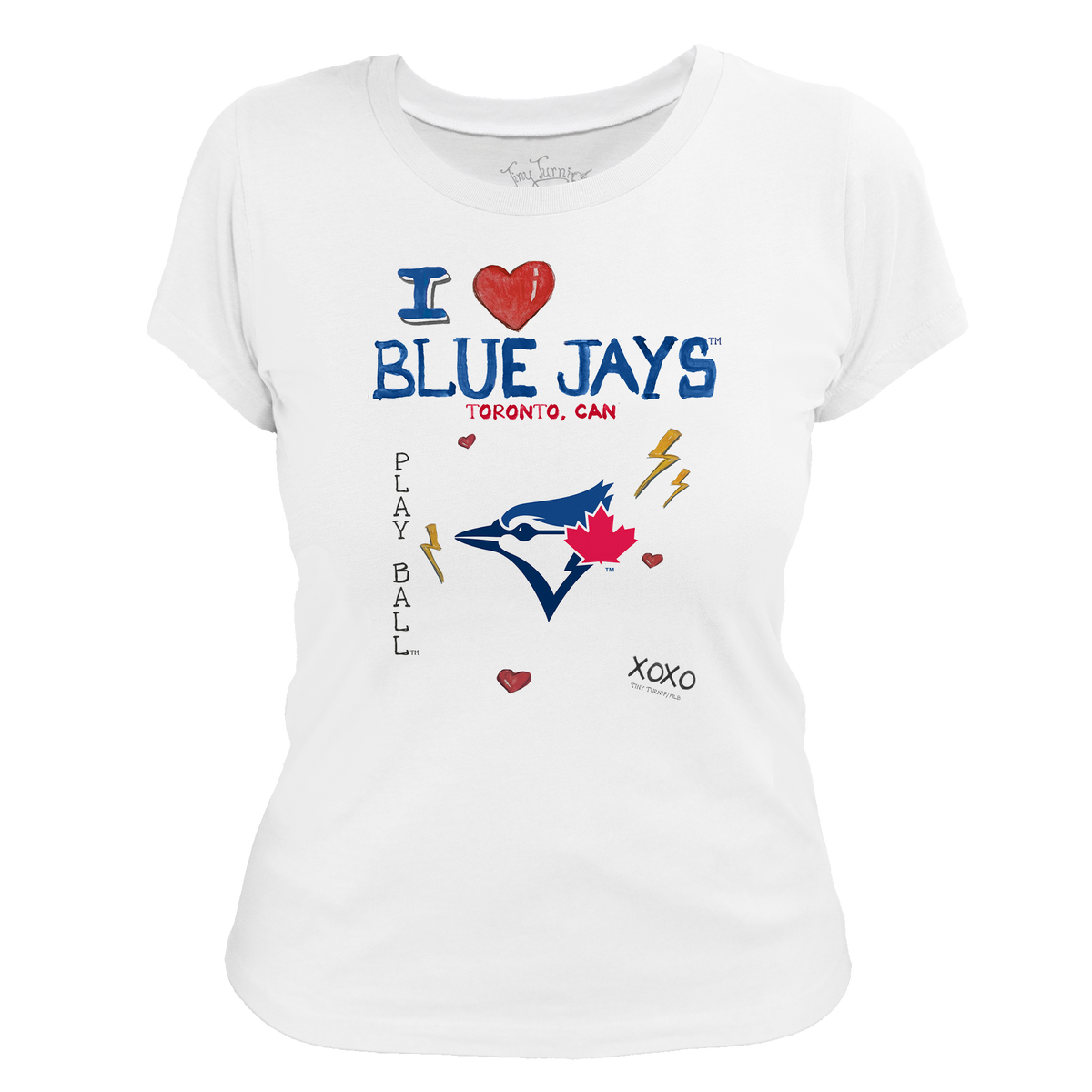 I Heart Blue Jays Women's Tee Shirt - Tiny Turnip