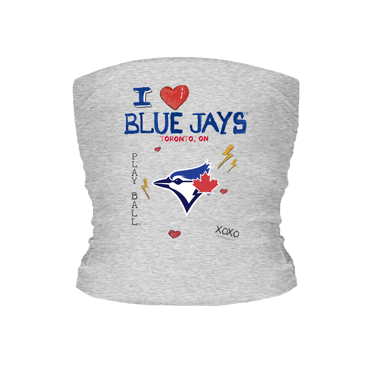 I Heart Blue Jays Tube Top - Tiny Turnip