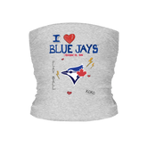 I Heart Blue Jays Tube Top - Tiny Turnip