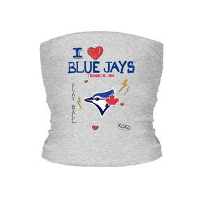 I Heart Blue Jays Tube Top - Tiny Turnip