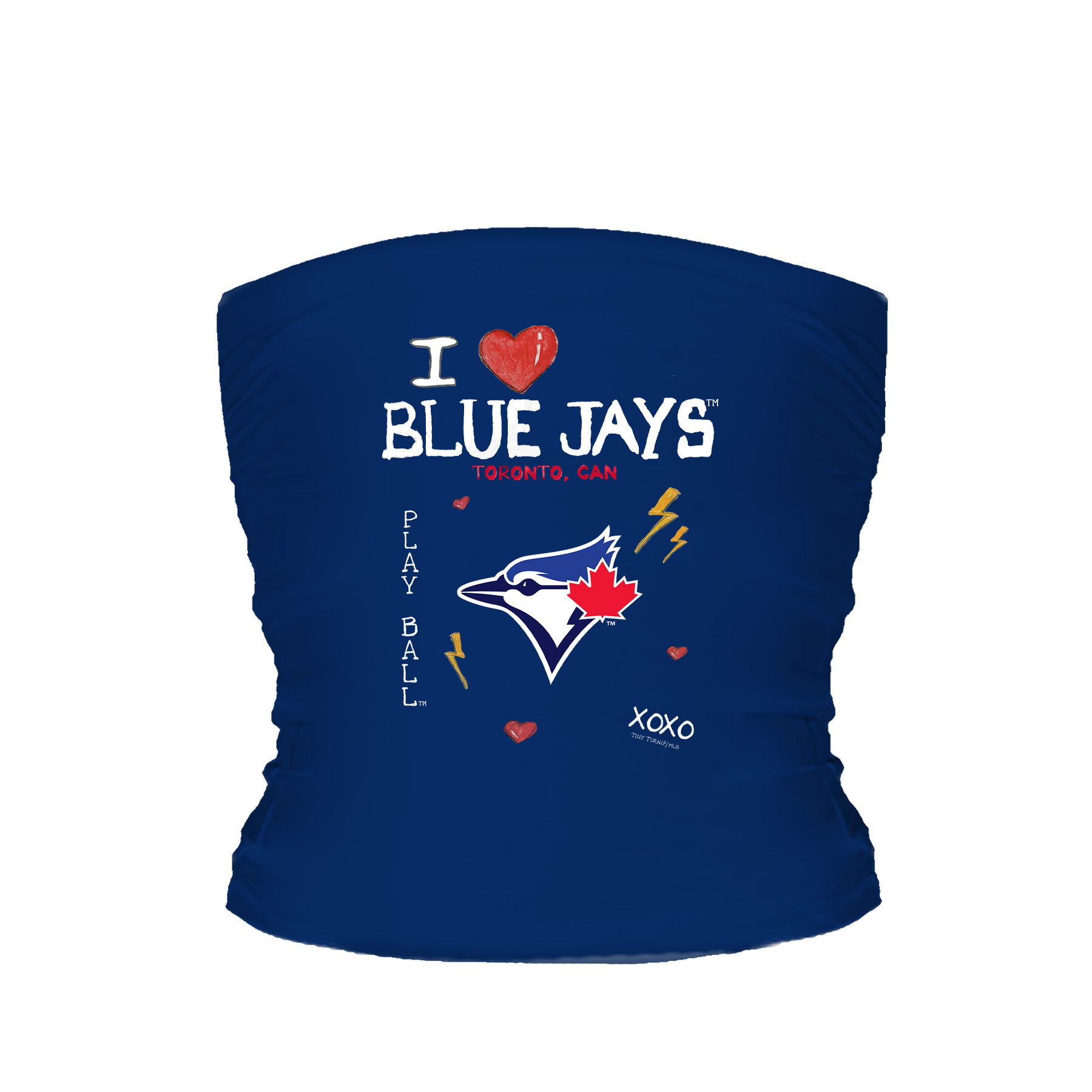 Toronto Blue Jays I Heart Blue Jays Tube Top - Tiny Turnip
