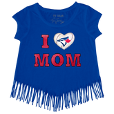 Toronto Blue Jays I Love Mom Fringe Tee