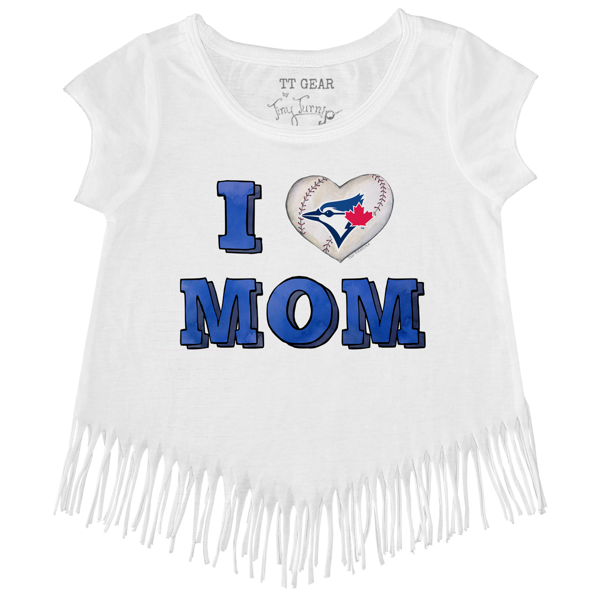 Toronto Blue Jays I Love Mom Fringe Tee