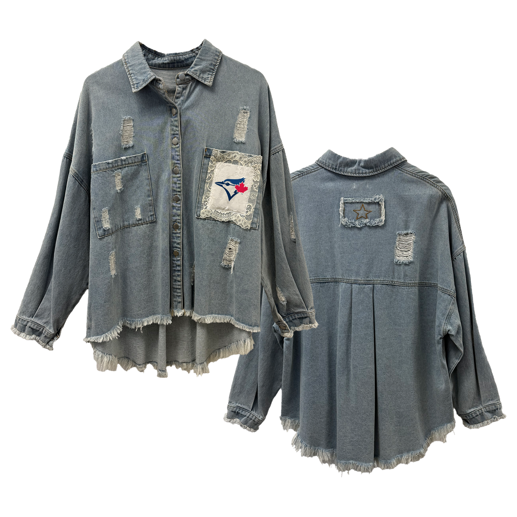 Toronto Blue Jays Lace Olivia Jacket - Tiny Turnip