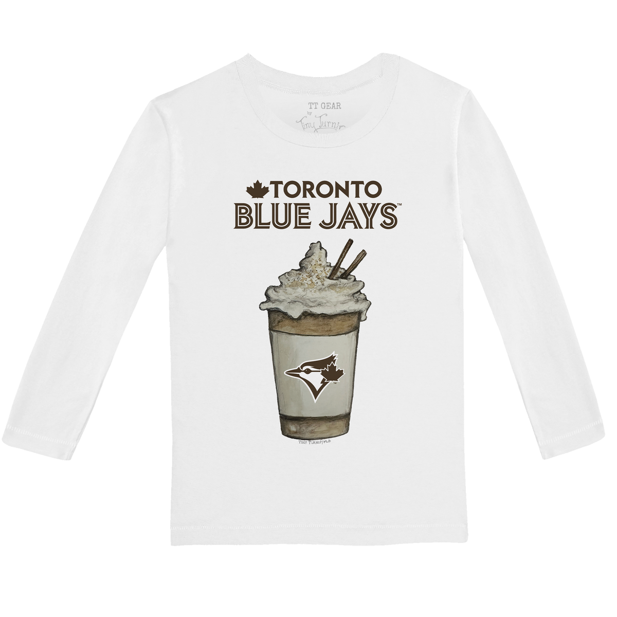 Toronto Blue Jays Latte Long-Sleeve Tee Shirt