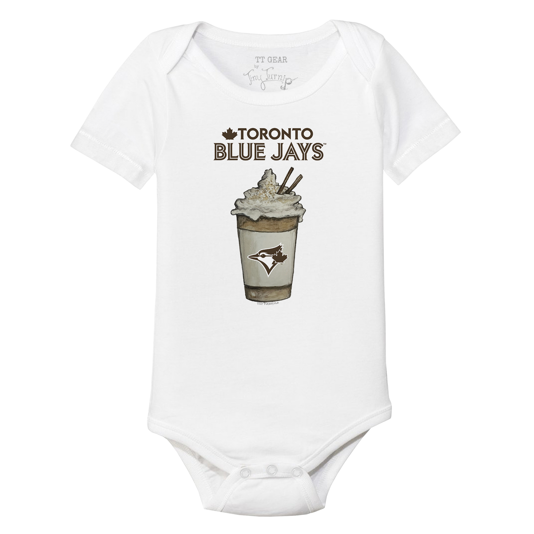 Toronto Blue Jays Latte Short Sleeve Snapper