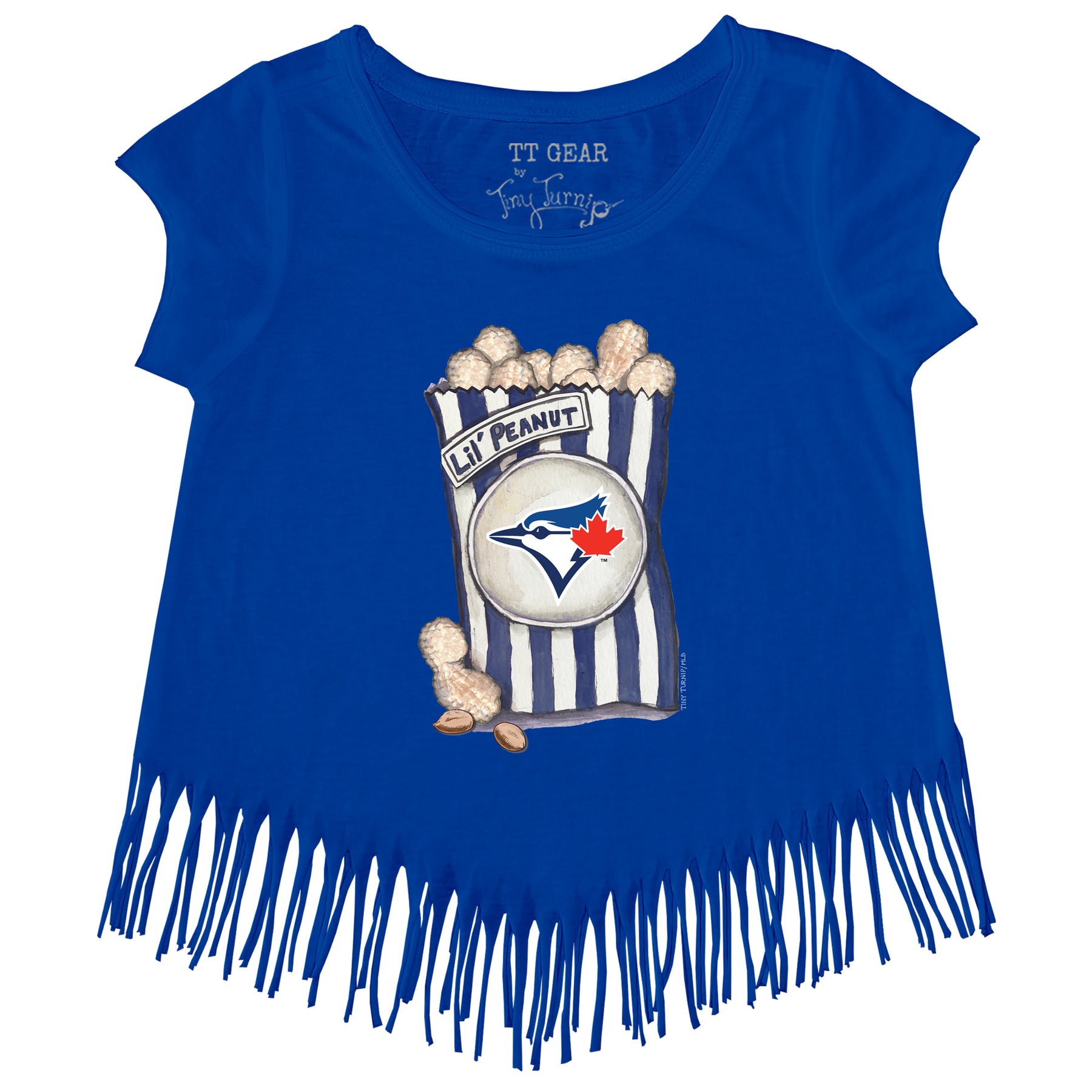 Toronto Blue Jays Lil' Peanut Fringe Tee