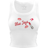 Toronto Blue Jays Lipstick Crop Tank - Tiny Turnip