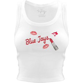 Toronto Blue Jays Lipstick Crop Tank - Tiny Turnip