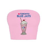 Toronto Blue Jays Milkshake Crop Tube Top