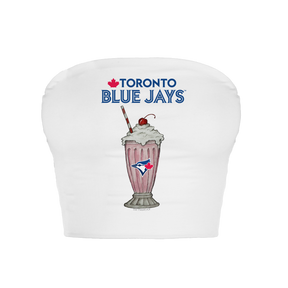 Toronto Blue Jays Milkshake Crop Tube Top
