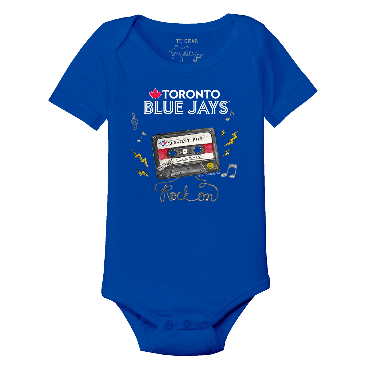 Toronto Blue Jays Mixtape Short Sleeve Snapper - Tiny Turnip