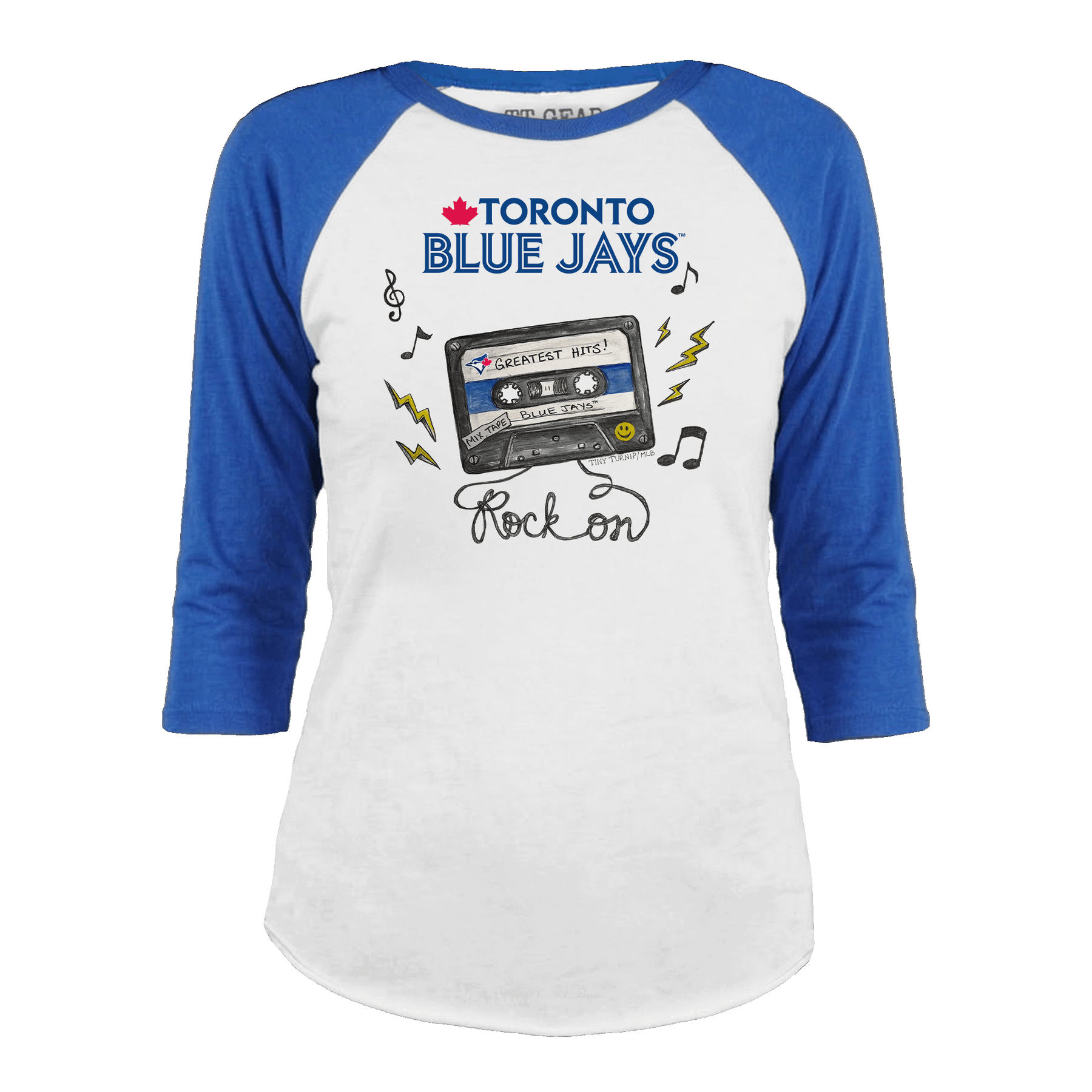 Toronto Blue Jays Mixtape 3/4 Royal Blue Sleeve Raglan