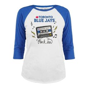 Toronto Blue Jays Mixtape 3/4 Royal Blue Sleeve Raglan