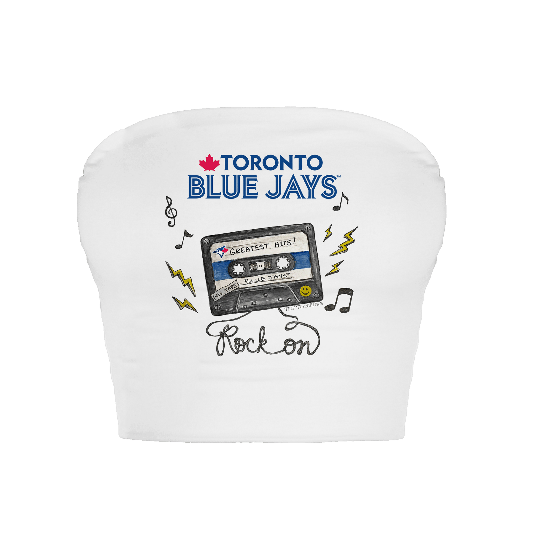 Toronto Blue Jays Mixtape Crop Tube Top