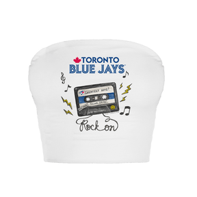 Toronto Blue Jays Mixtape Crop Tube Top