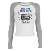 Toronto Blue Jays Mixtape Roxy Raglan Long Sleeve