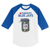 Toronto Blue Jays Pickle Jar 3/4 Royal Blue Sleeve Raglan