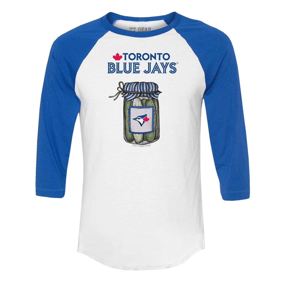 Toronto Blue Jays Pickle Jar 3/4 Royal Blue Sleeve Raglan