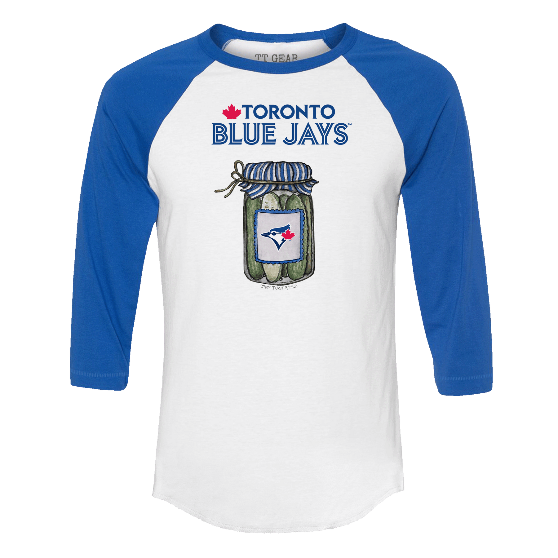 Toronto Blue Jays Pickle Jar 3/4 Royal Blue Sleeve Raglan