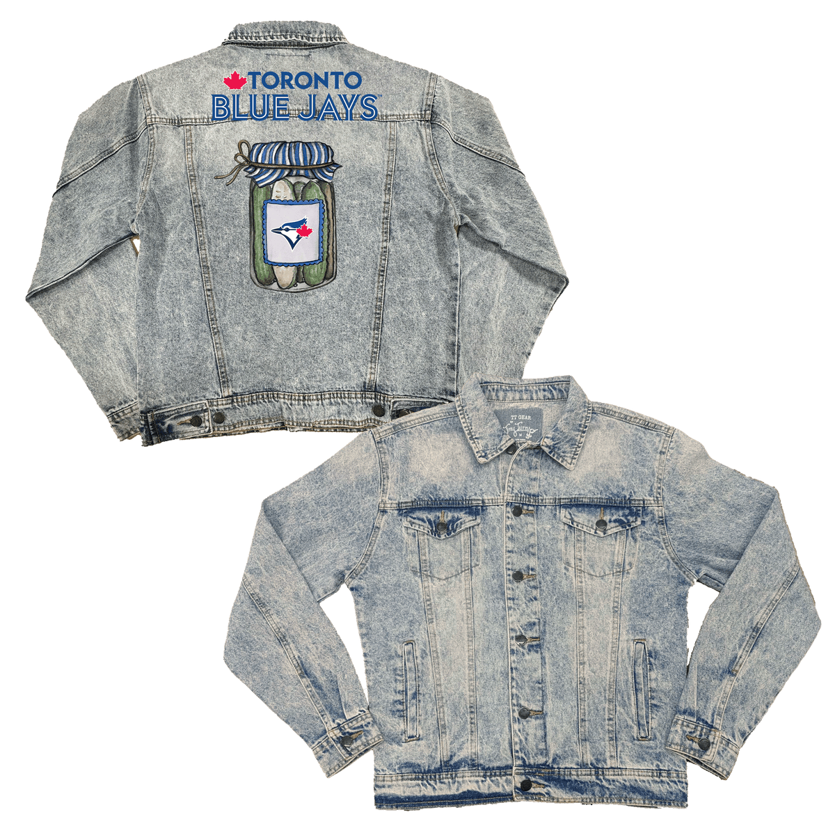 Toronto Blue Jays Pickle Jar Boyfriend Denim Jacket