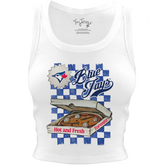Toronto Blue Jays Pizza Crop Tank - Tiny Turnip