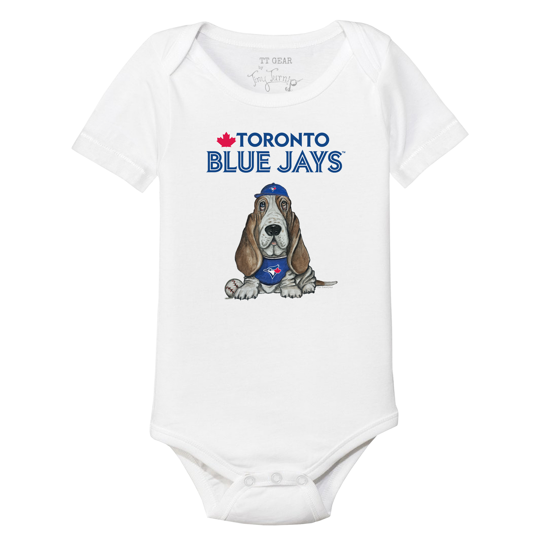 Toronto Blue Jays Puddy Short Sleeve Snapper - Tiny Turnip