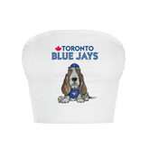 Toronto Blue Jays Puddy Crop Tube Top - Tiny Turnip