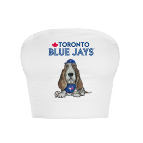 Toronto Blue Jays Puddy Crop Tube Top