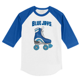 Toronto Blue Jays Retro Skate 3/4 Royal Blue Sleeve Raglan