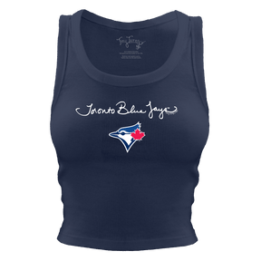Toronto Blue Jays Logo Script Crop Tank