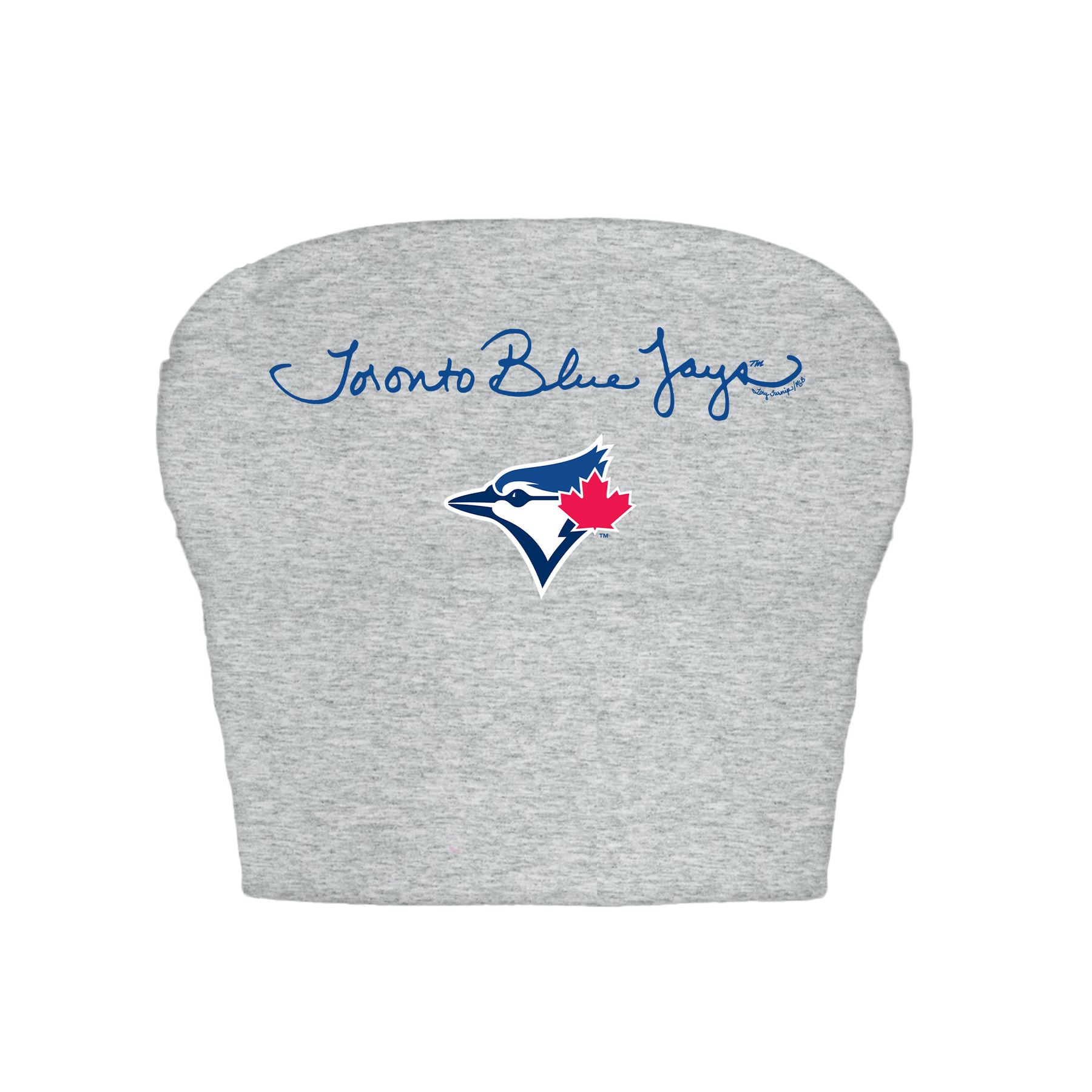 Toronto Blue Jays Logo Script Crop Tube Top