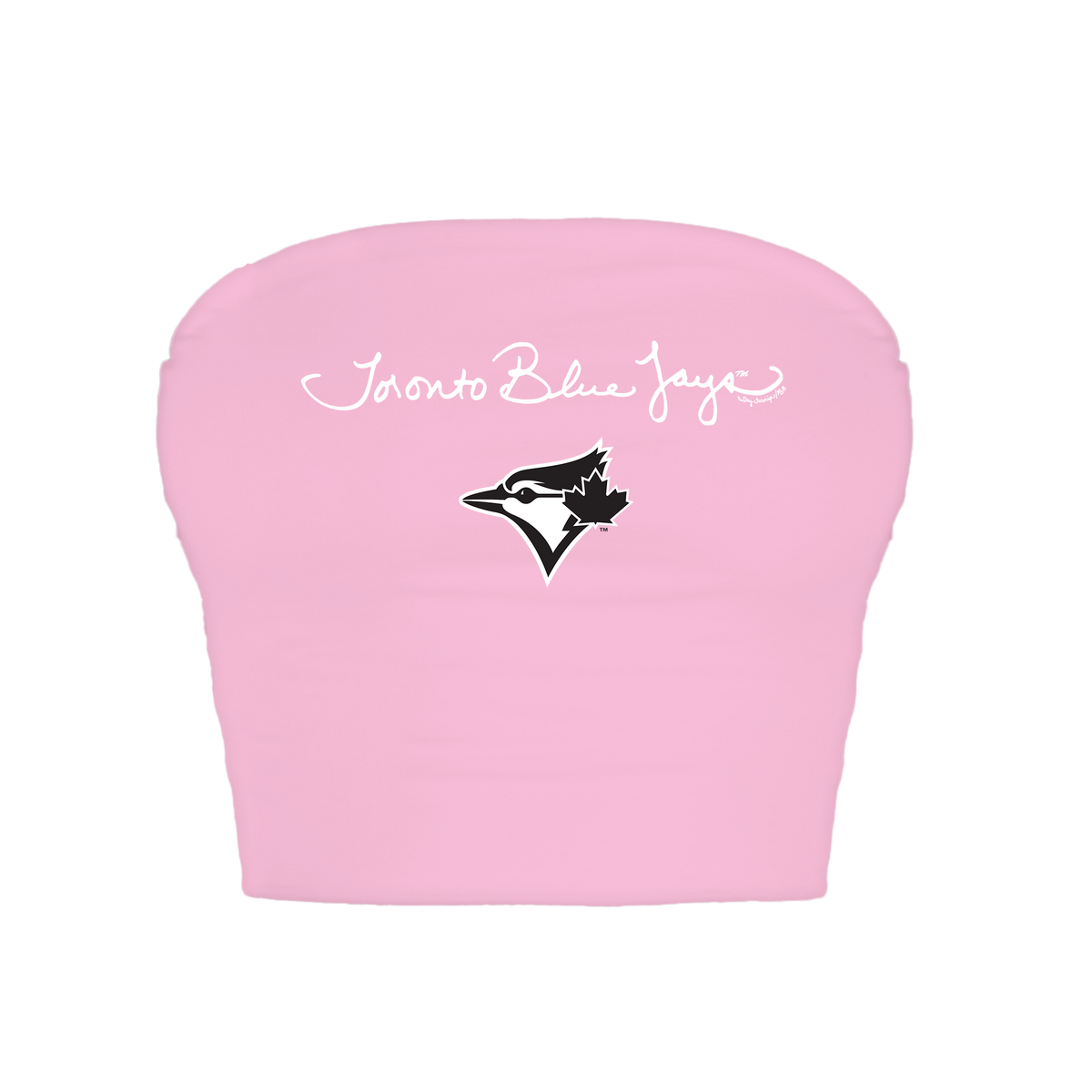 Toronto Blue Jays Logo Script Crop Tube Top