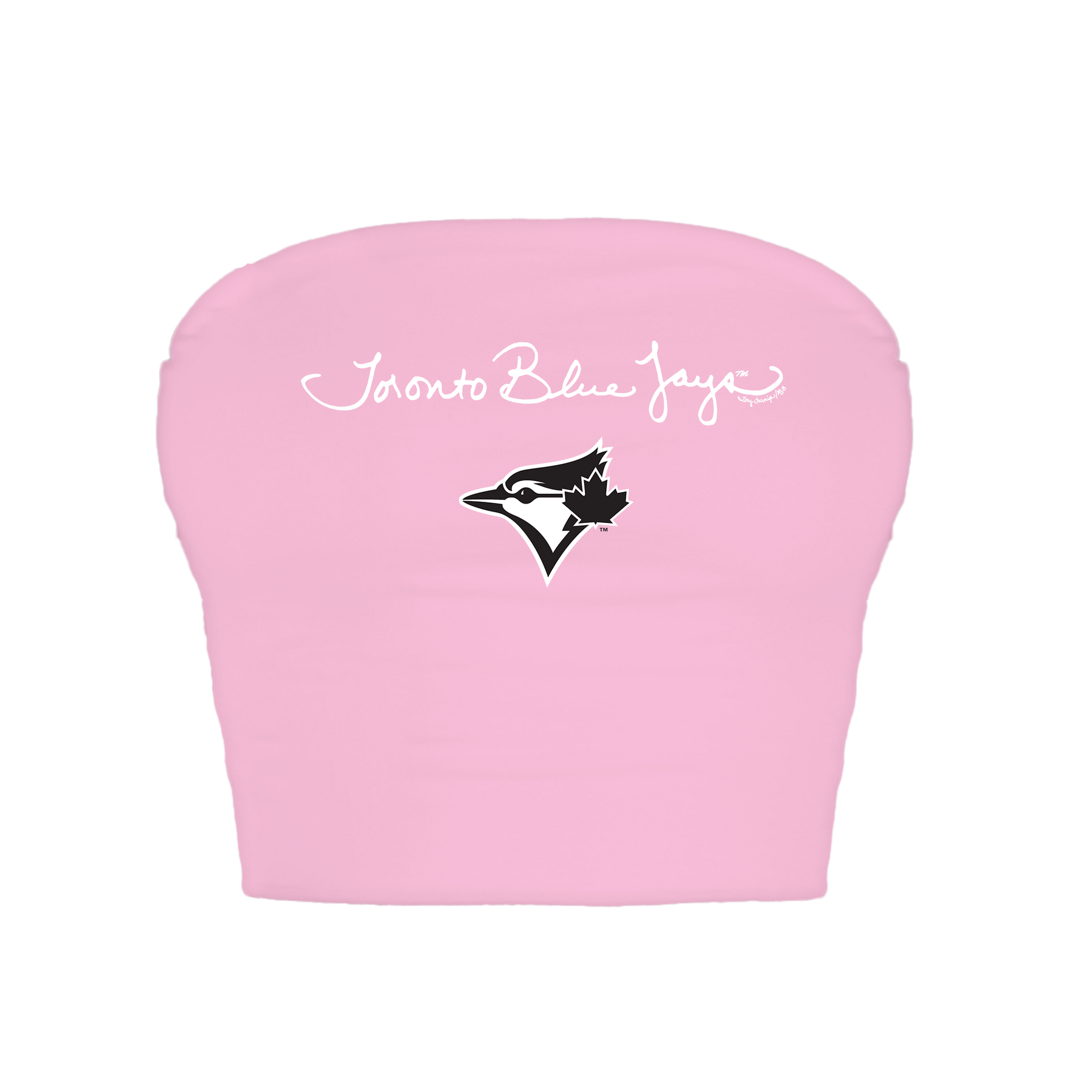 Toronto Blue Jays Logo Script Crop Tube Top