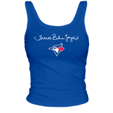 Toronto Blue Jays Logo Script Ribbed Tank - Tiny Turnip