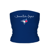 Toronto Blue Jays Logo Script Tube Top - Tiny Turnip