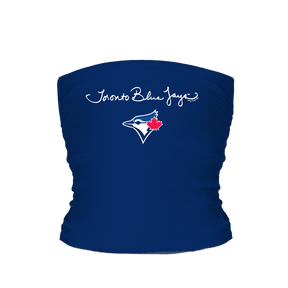 Toronto Blue Jays Logo Script Tube Top - Tiny Turnip