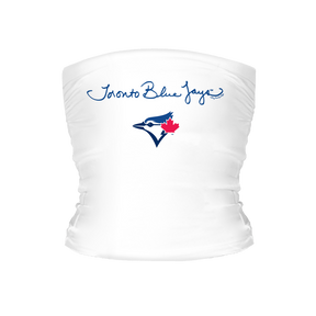 Toronto Blue Jays Logo Script Tube Top - Tiny Turnip