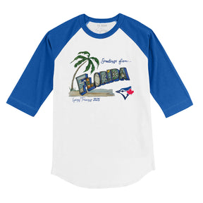 Toronto Blue Jays Spring Training 2025 3/4 Royal Blue Sleeve Raglan