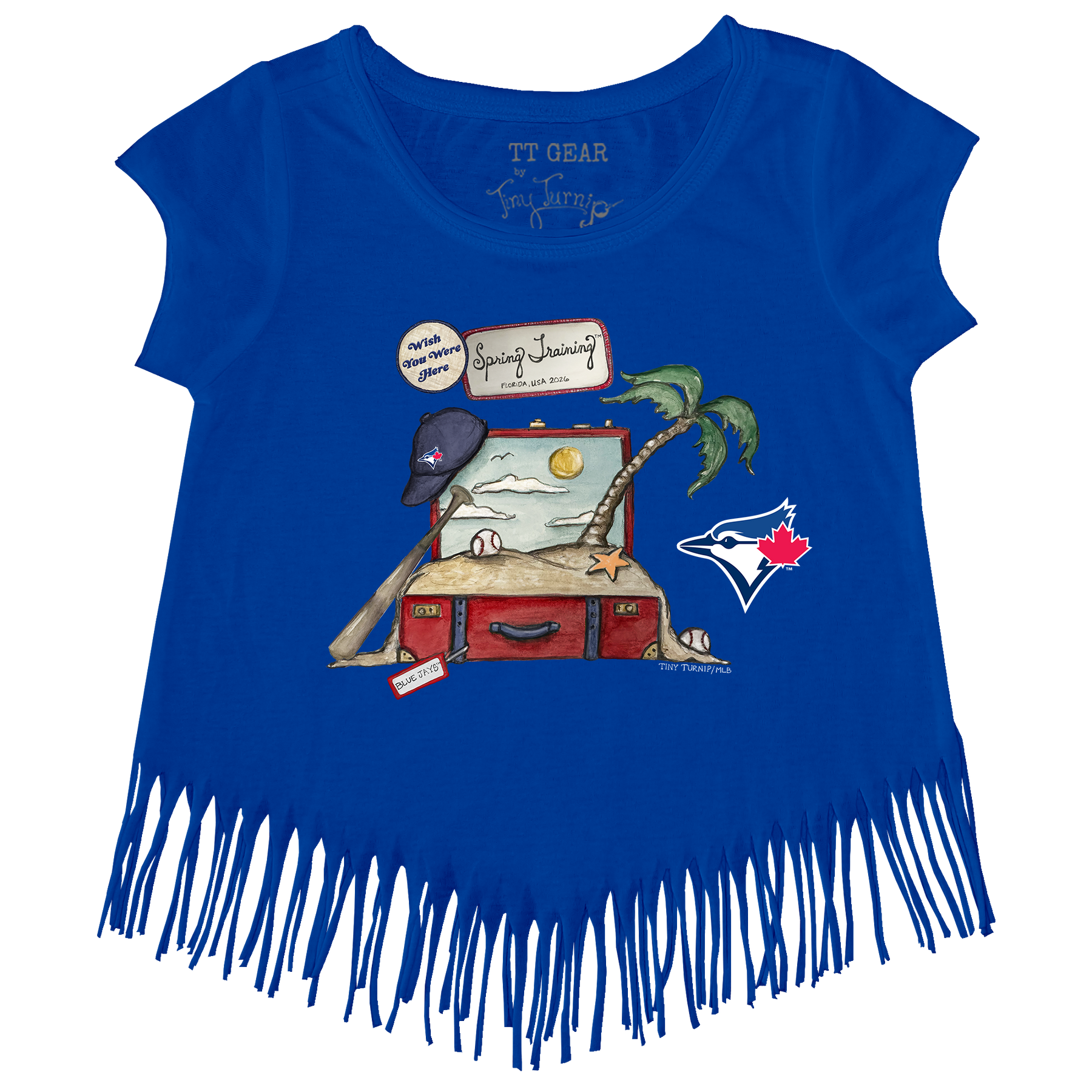 Toronto Blue Jays Spring Training 2026 Fringe Tee - Tiny Turnip