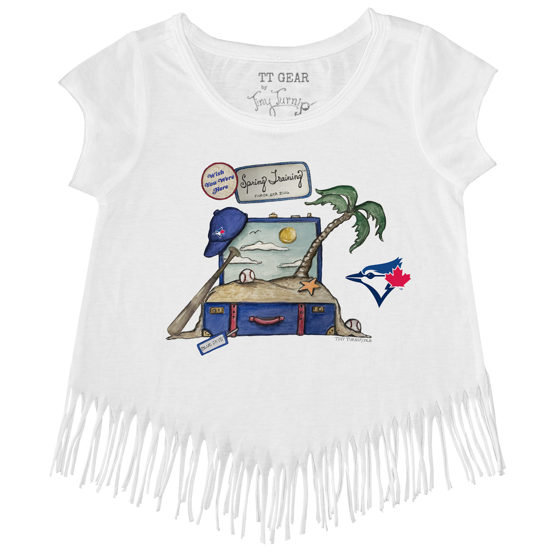 Toronto Blue Jays Spring Training 2026 Fringe Tee - Tiny Turnip