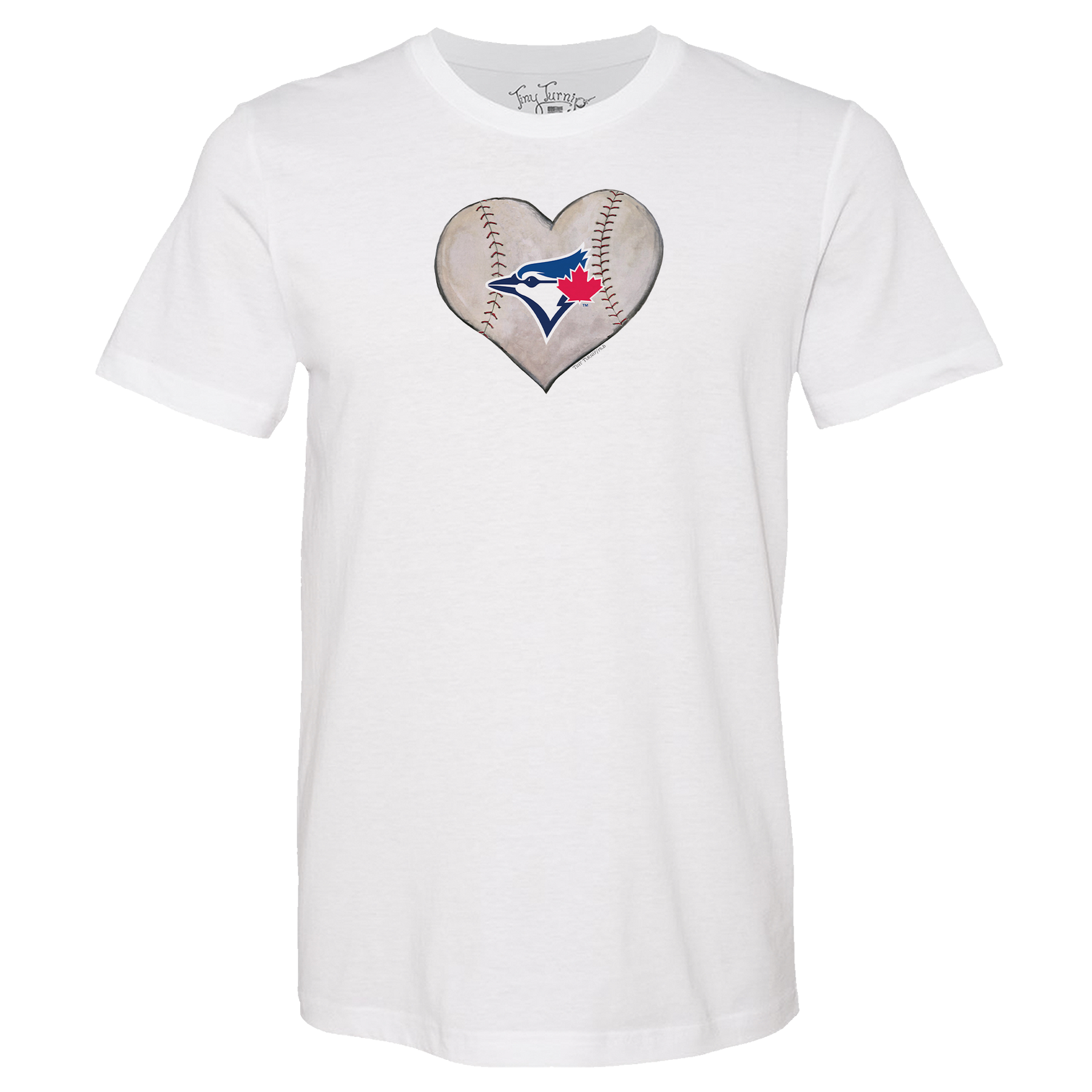 Toronto Blue Jays Stitched Heart Unisex Tee Shirt - Tiny Turnip